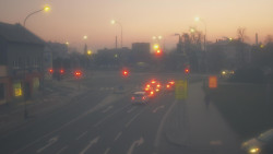 Křižovatka ulic Komenského a Velké Novosady