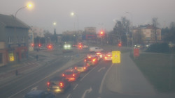 Křižovatka ulic Komenského a Velké Novosady