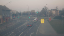 Křižovatka ulic Komenského a Velké Novosady