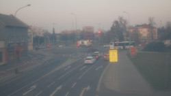 Křižovatka ulic Komenského a Velké Novosady