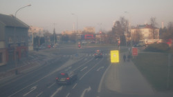 Křižovatka ulic Komenského a Velké Novosady