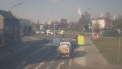 Křižovatka ulic Komenského a Velké Novosady