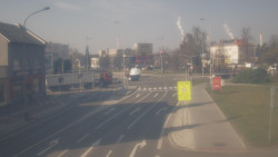 Křižovatka ulic Komenského a Velké Novosady