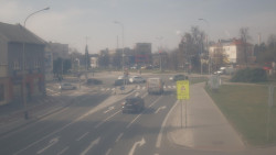 Křižovatka ulic Komenského a Velké Novosady