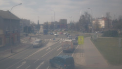 Křižovatka ulic Komenského a Velké Novosady