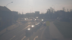 Křižovatka ulic Komenského a Velké Novosady