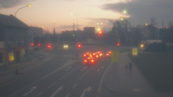 Křižovatka ulic Komenského a Velké Novosady