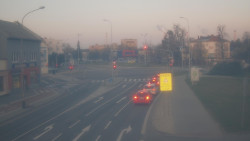 Křižovatka ulic Komenského a Velké Novosady