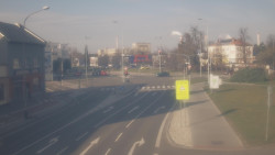 Křižovatka ulic Komenského a Velké Novosady