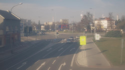 Křižovatka ulic Komenského a Velké Novosady