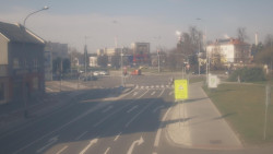 Křižovatka ulic Komenského a Velké Novosady