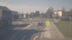 Křižovatka ulic Komenského a Velké Novosady