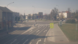 Křižovatka ulic Komenského a Velké Novosady