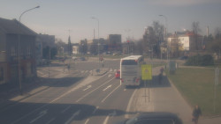 Křižovatka ulic Komenského a Velké Novosady