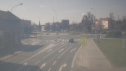 Křižovatka ulic Komenského a Velké Novosady