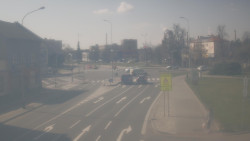 Křižovatka ulic Komenského a Velké Novosady