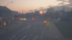 Křižovatka ulic Komenského a Velké Novosady