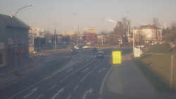 Křižovatka ulic Komenského a Velké Novosady