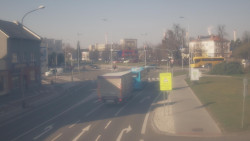 Křižovatka ulic Komenského a Velké Novosady