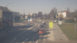 Křižovatka ulic Komenského a Velké Novosady