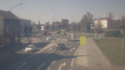 Křižovatka ulic Komenského a Velké Novosady