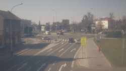 Křižovatka ulic Komenského a Velké Novosady