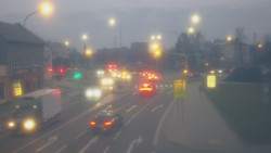 Křižovatka ulic Komenského a Velké Novosady