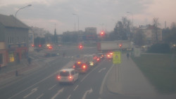 Křižovatka ulic Komenského a Velké Novosady