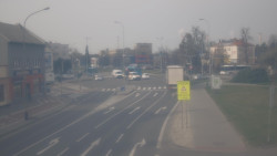 Křižovatka ulic Komenského a Velké Novosady