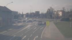 Křižovatka ulic Komenského a Velké Novosady