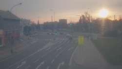 Křižovatka ulic Komenského a Velké Novosady