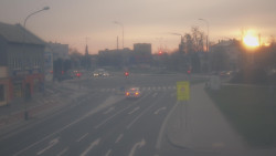 Křižovatka ulic Komenského a Velké Novosady