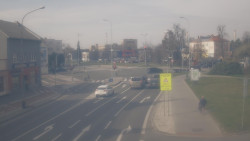 Křižovatka ulic Komenského a Velké Novosady