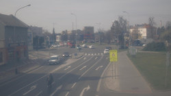 Křižovatka ulic Komenského a Velké Novosady