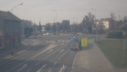 Křižovatka ulic Komenského a Velké Novosady