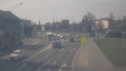 Křižovatka ulic Komenského a Velké Novosady