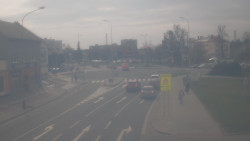 Křižovatka ulic Komenského a Velké Novosady