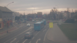 Křižovatka ulic Komenského a Velké Novosady