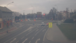 Křižovatka ulic Komenského a Velké Novosady