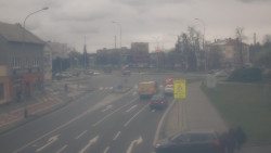 Křižovatka ulic Komenského a Velké Novosady