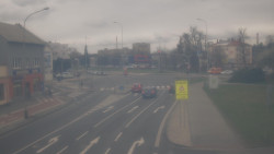 Křižovatka ulic Komenského a Velké Novosady