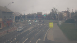 Křižovatka ulic Komenského a Velké Novosady