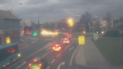 Křižovatka ulic Komenského a Velké Novosady