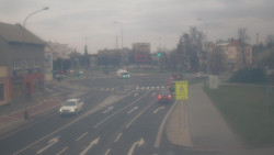 Křižovatka ulic Komenského a Velké Novosady