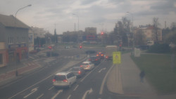 Křižovatka ulic Komenského a Velké Novosady