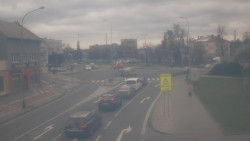 Křižovatka ulic Komenského a Velké Novosady