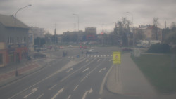 Křižovatka ulic Komenského a Velké Novosady