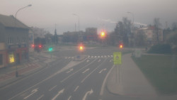 Křižovatka ulic Komenského a Velké Novosady