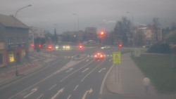 Křižovatka ulic Komenského a Velké Novosady