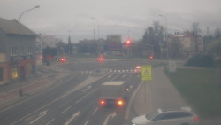 Křižovatka ulic Komenského a Velké Novosady